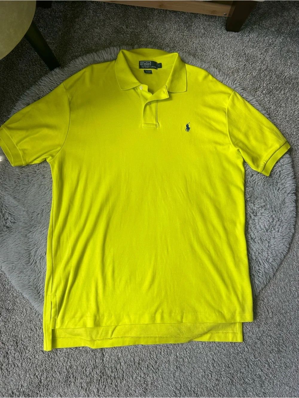 ✨Polo by Ralph Lauren Neon Yellow Men’s Classic Fit Polo Shirt